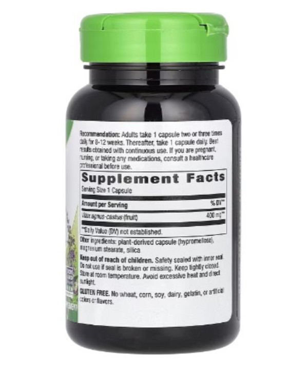 Nature's Way, Vitex Fruit, 400 mg, 100 Vegan Capsules