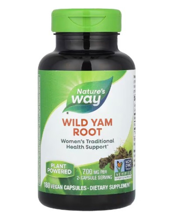 Nature's Way, Wild Yam Root, 850 mg, 180 Vegan Capsules (425 mg per Capsule)