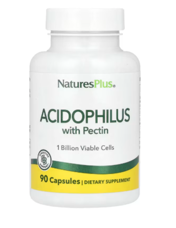 NaturesPlus, Acidophilus with Pectin, 90 Capsules