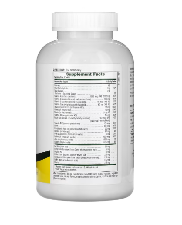 NaturesPlus, Adult's Chewable Multivitamin & Mineral, Pineapple, 180 Tablets