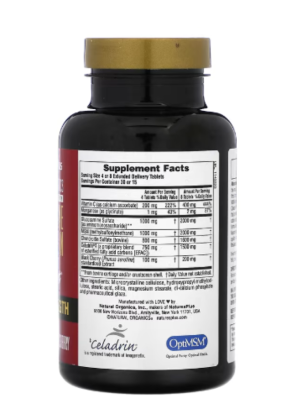 NaturesPlus, Advanced Therapeutics, Glucosamine Chondroitin MSM Ultra Rx-Joint, Triple Strength, 120 Tablets