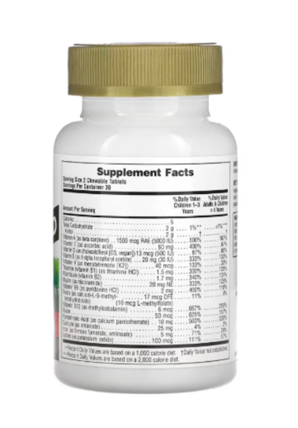 NaturesPlus, Animal Parade Gold, Children's Chewable Multivitamin Supplement, Cherry, 60 Animal-Shaped Tablets