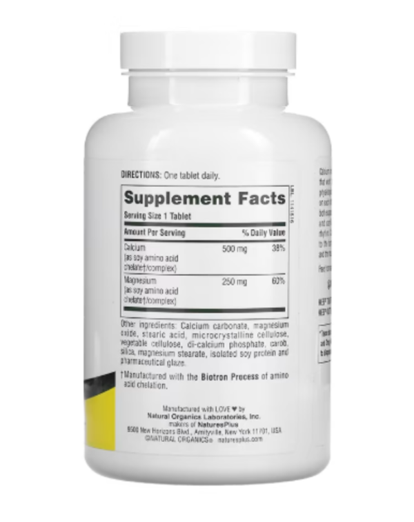 NaturesPlus, Cal/Mag, 500 mg/250 mg, 180 Tablets