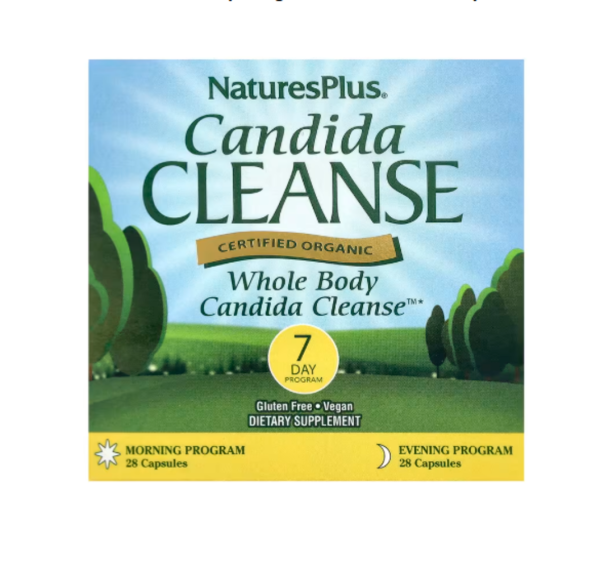 NaturesPlus, Candida Cleanse, 7 Day Program, 2 Bottles, 28 Capsules Each