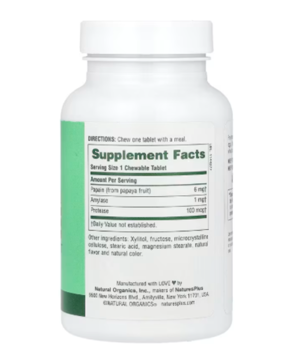 NaturesPlus, Chewable Papaya Enzyme , 360 Tablets