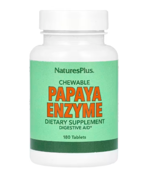 NaturesPlus, Chewable Papaya Enzyme Supplement, 180 Tablets