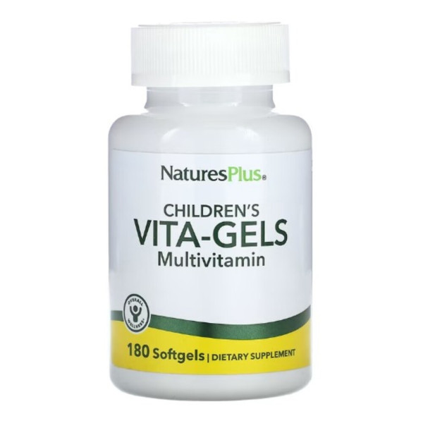 NaturesPlus, Children's Vita-Gels Multivitamin, Orange, 180 Softgels