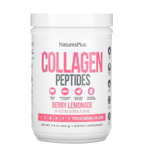 NaturesPlus, Collagen Peptides, Berry Lemonade, 0.8 lbs (364 g)