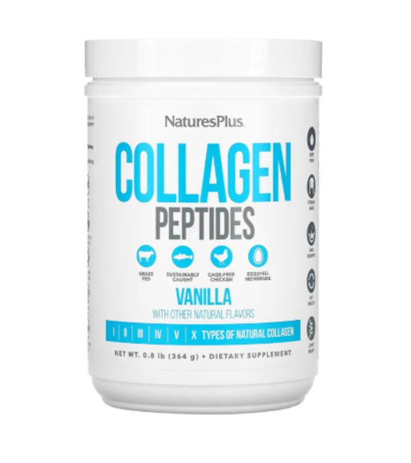 NaturesPlus, Collagen Peptides, Vanilla , 0.8 lb (364 g)
