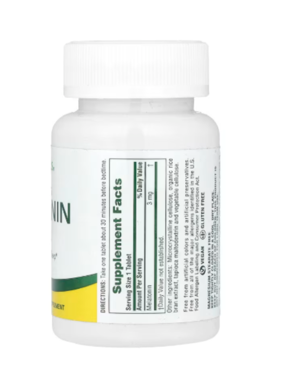 NaturesPlus, Fast Acting Melatonin, 3 mg, 90 Tablets