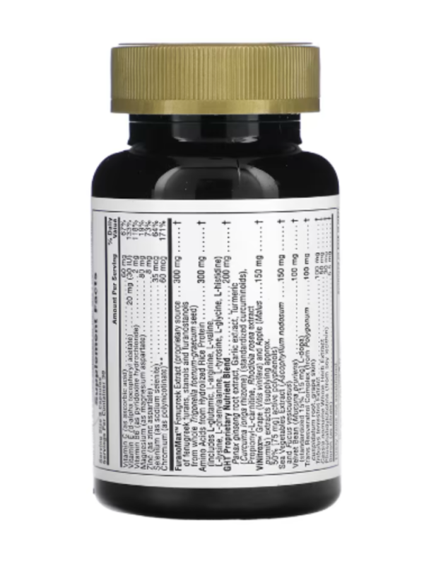 NaturesPlus, GHT Male, Human Growth Hormone And Testosterone Support For Men, 90 Vegetarian Capsules