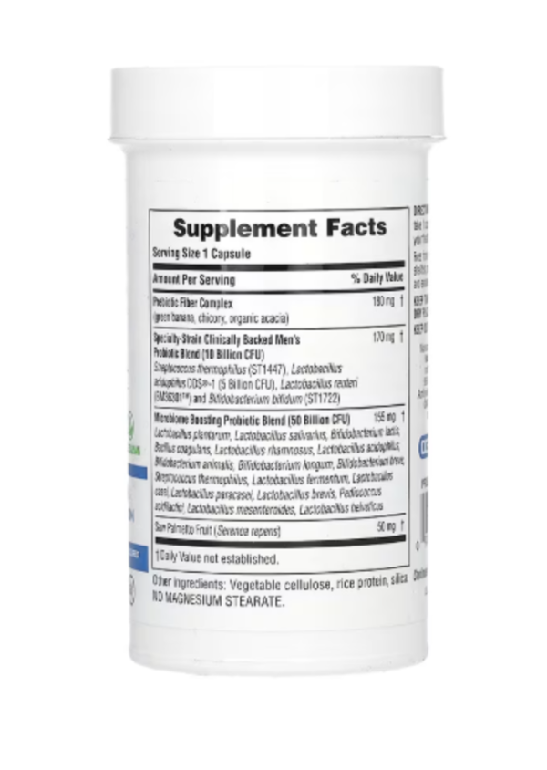 NaturesPlus, GI Natural, Probiotic Men, 60 Billion CFU, 30 Capsules