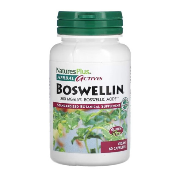 NaturesPlus, Herbal Actives, Boswellin, 300 mg, 60 Vegan Capsules