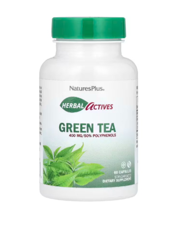 NaturesPlus, Herbal Actives, Green Tea, 400 mg, 60 Capsules