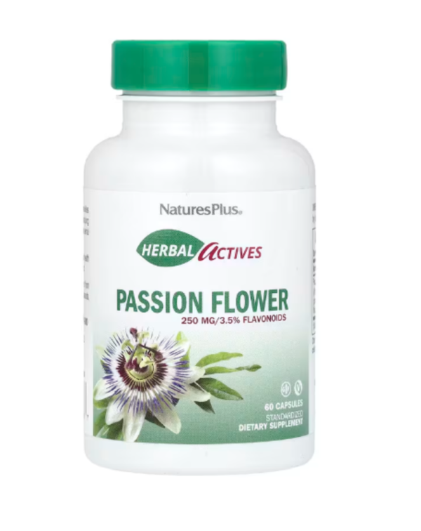 NaturesPlus, Herbal Actives, Passion Flower, 250 mg, 60 Capsules