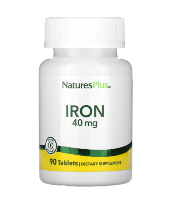 NaturesPlus, Iron, 40 mg, 90 Tablets