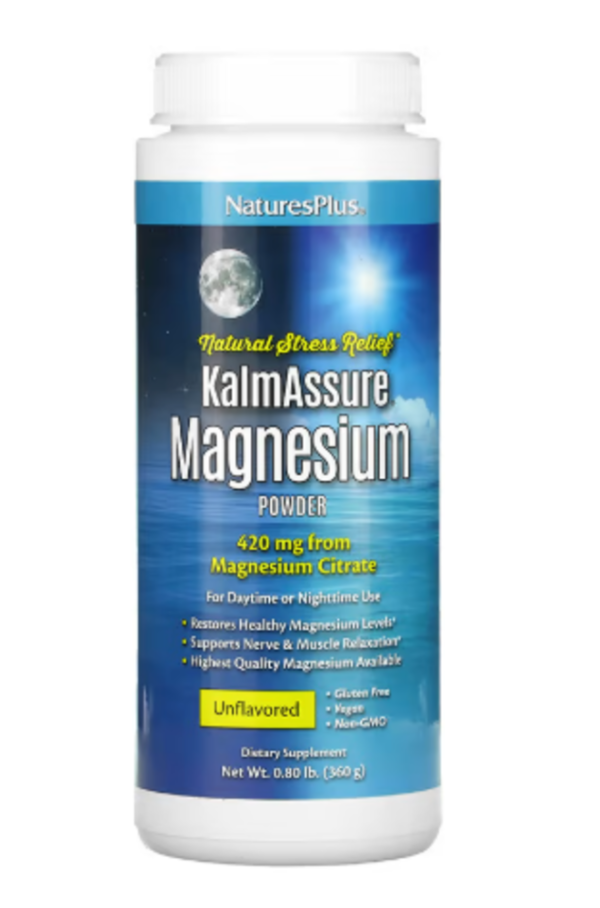 NaturesPlus, KalmAssure Magnesium Powder, Unflavored, 0.8 lb (360 g)