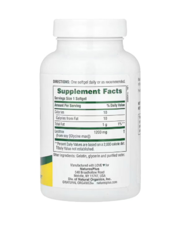 NaturesPlus, Lecithin, 1,200 mg, 90 Softgels