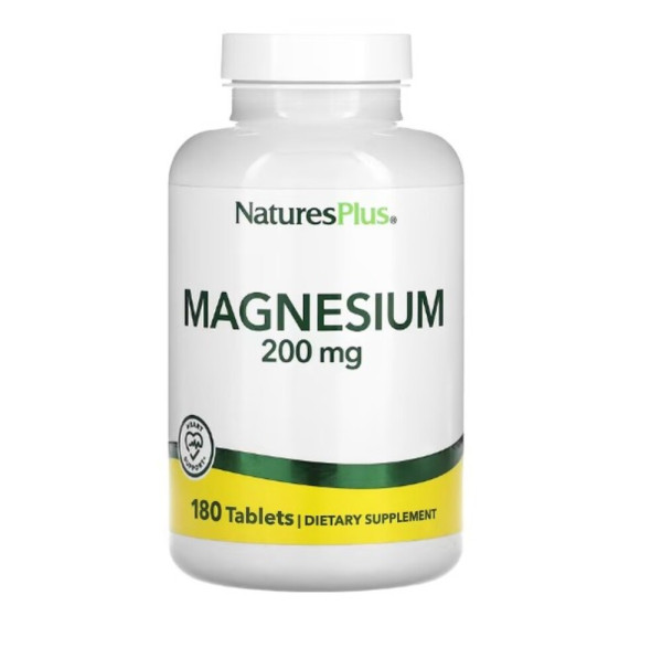 NaturesPlus, Magnesium, 200 mg, 180 Tablets