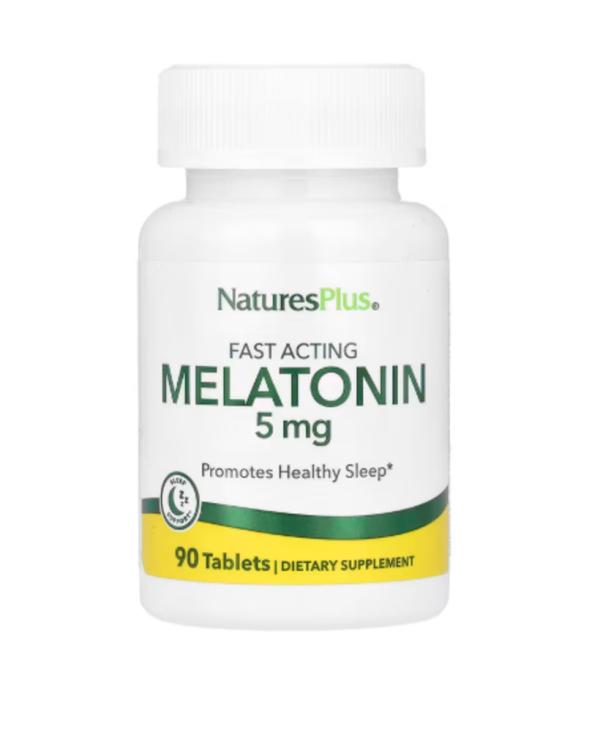 NaturesPlus, Melatonin, 5 mg, 90 Tablets