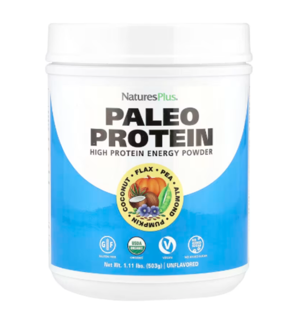 NaturesPlus, Paleo Protein Powder, Unflavored , 1.11 lbs (503 g)