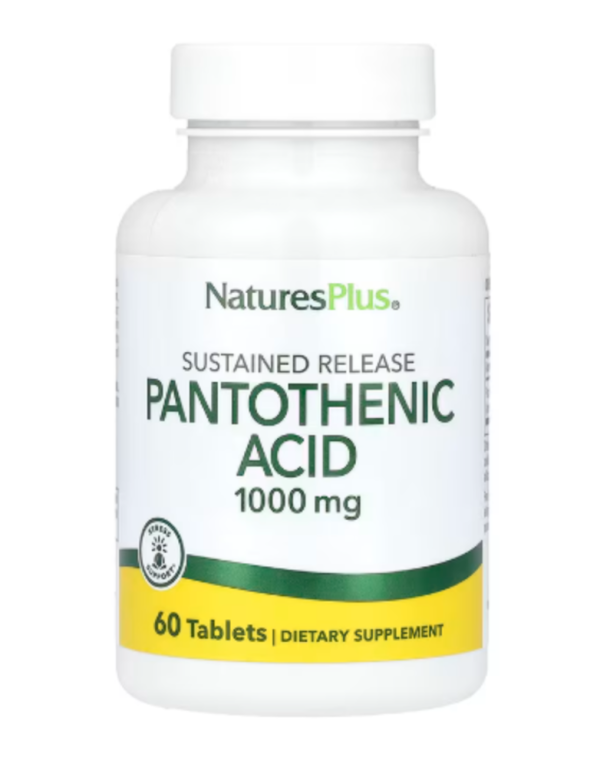NaturesPlus, Pantothenic Acid, 1,000 mg, 60 Tablets