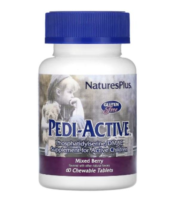 NaturesPlus, Pedi-Active®, Mixed Berry, 60 Chewable Tablets