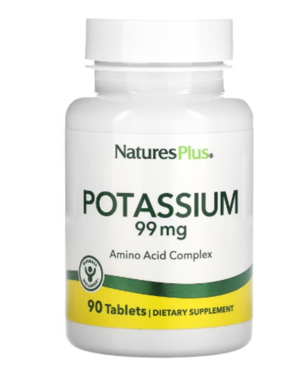 NaturesPlus, Potassium, 99 mg, 90 Tablets