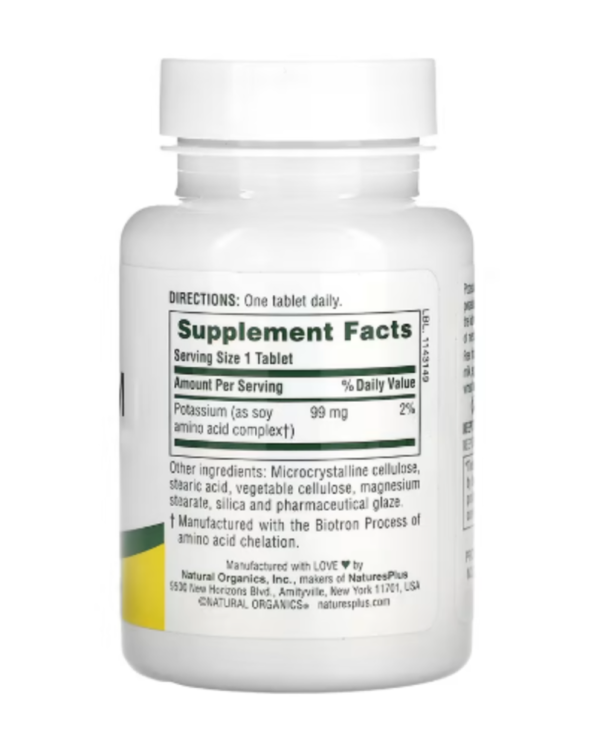 NaturesPlus, Potassium, 99 mg, 90 Tablets