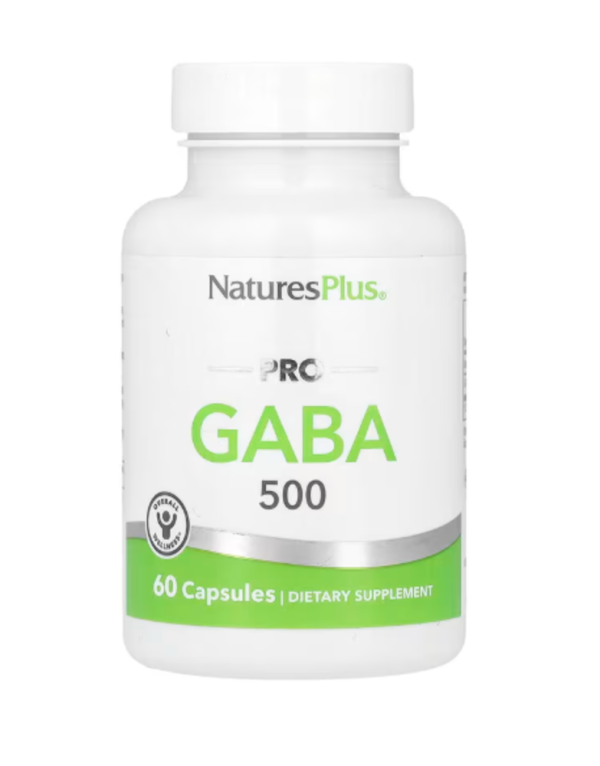 NaturesPlus, PRO GABA, 500 mg, 60 Capsules