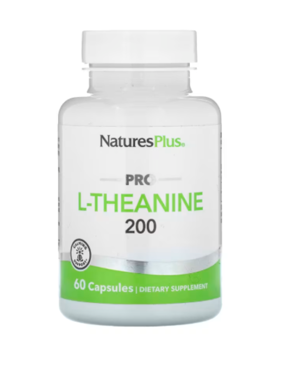 NaturesPlus, Pro L-Theanine 200, 200 mg, 60 Capsules