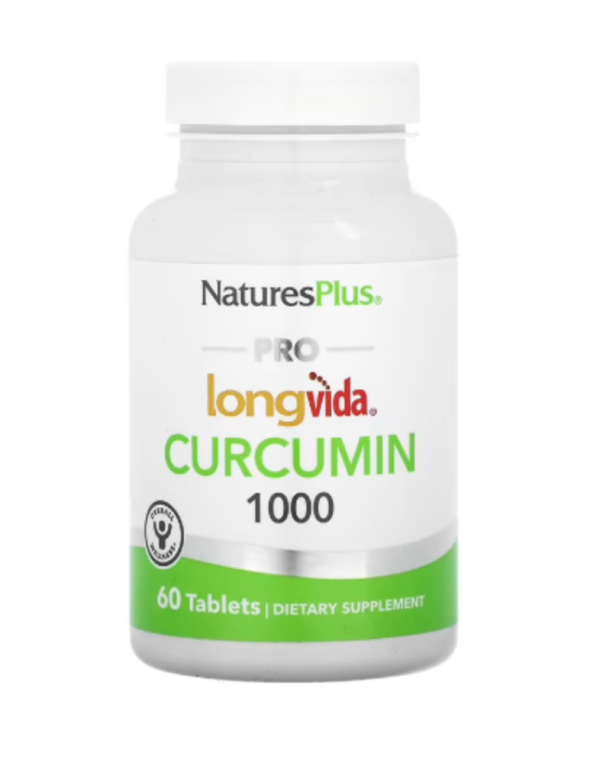 NaturesPlus, Pro Longvida Curcumin 1000, 60 Tablets