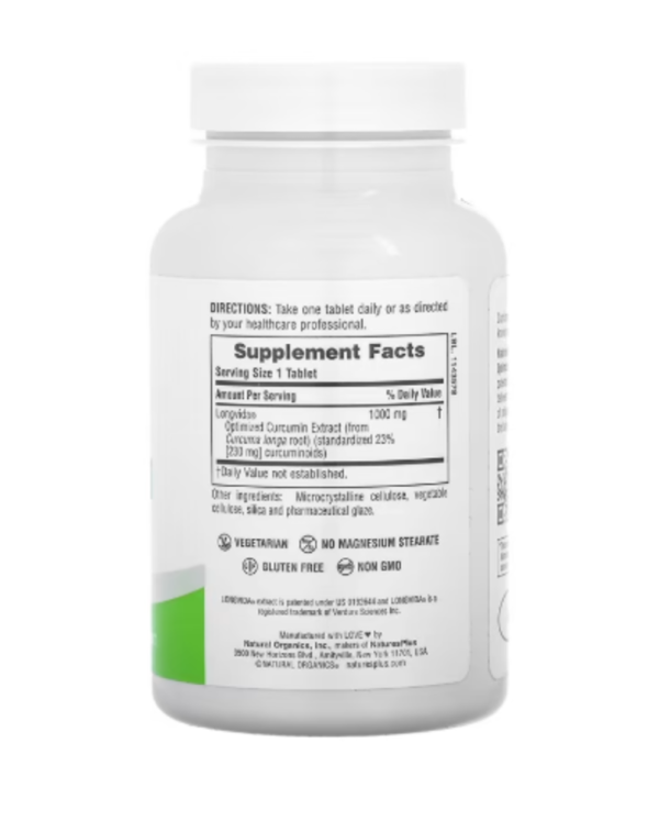 NaturesPlus, Pro Longvida Curcumin 1000, 60 Tablets