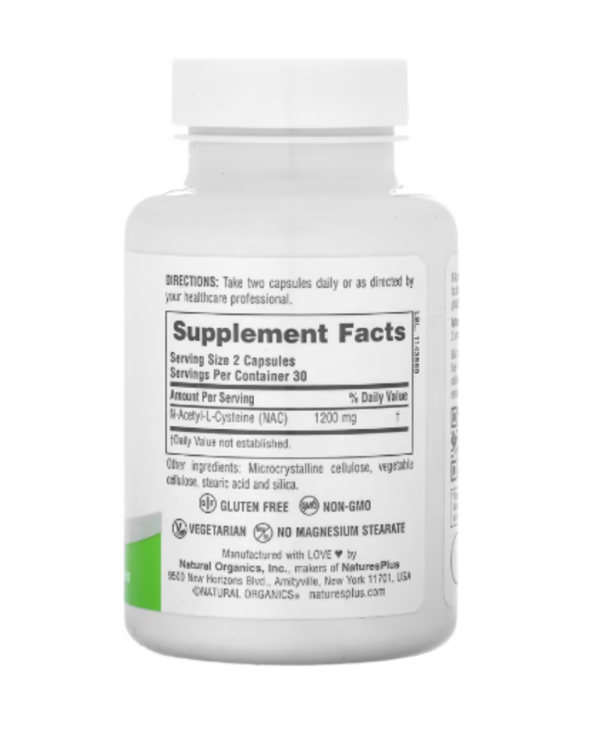 NaturesPlus, Pro NAC 1200, 60 Capsules