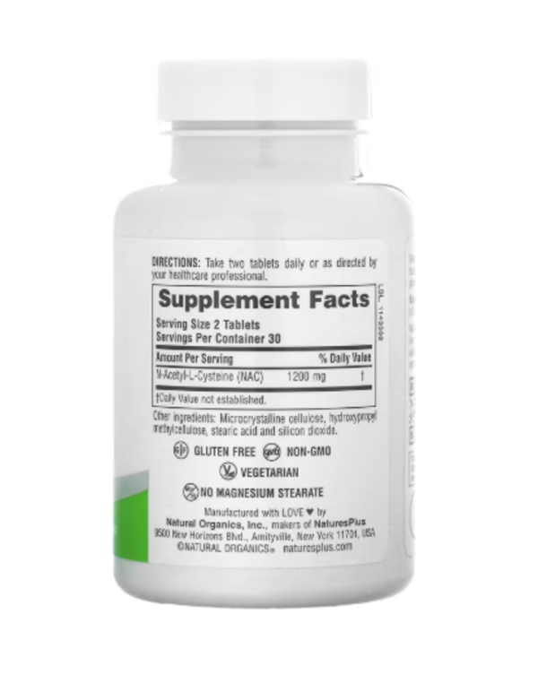 NaturesPlus, Pro NAC 1200, Sustained Release , 60 Tablets