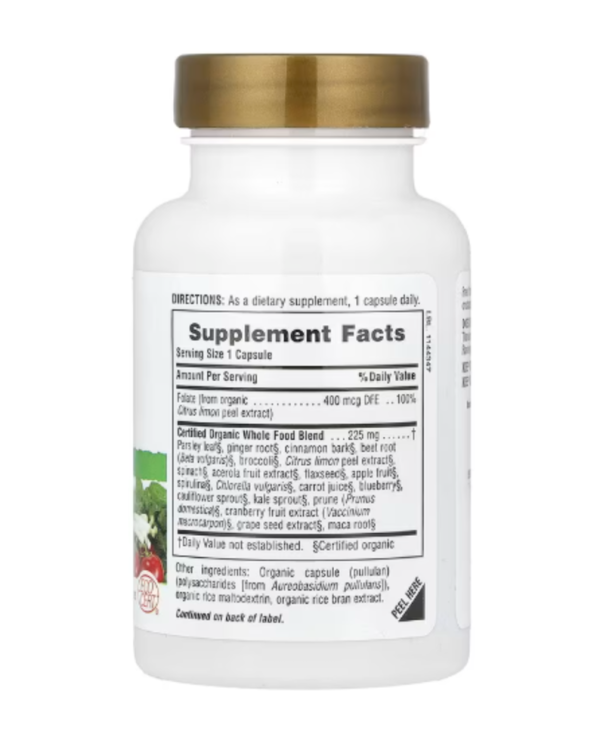 NaturesPlus, Source of Life®, Garden, Folate, 60 Vegan Capsules