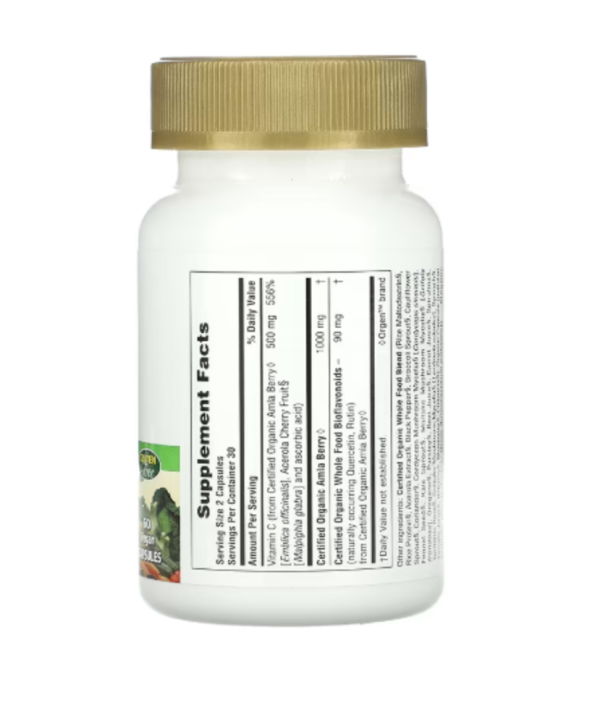 NaturesPlus, Source of Life Garden, Vitamin C, 60 Vegan Capsules