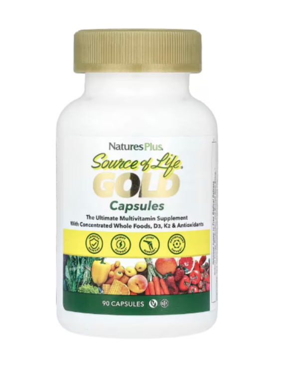 NaturesPlus, Source of Life®, Gold, The Ultimate Multivitamin Supplement, 90 Capsules