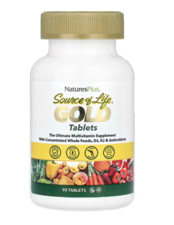 NaturesPlus, Source of Life®, Gold, The Ultimate Multivitamin Supplement, 90 Tablets