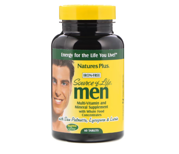NaturesPlus Source of Life Men Multi-Vitamin and Mineral -- 60 Tablets