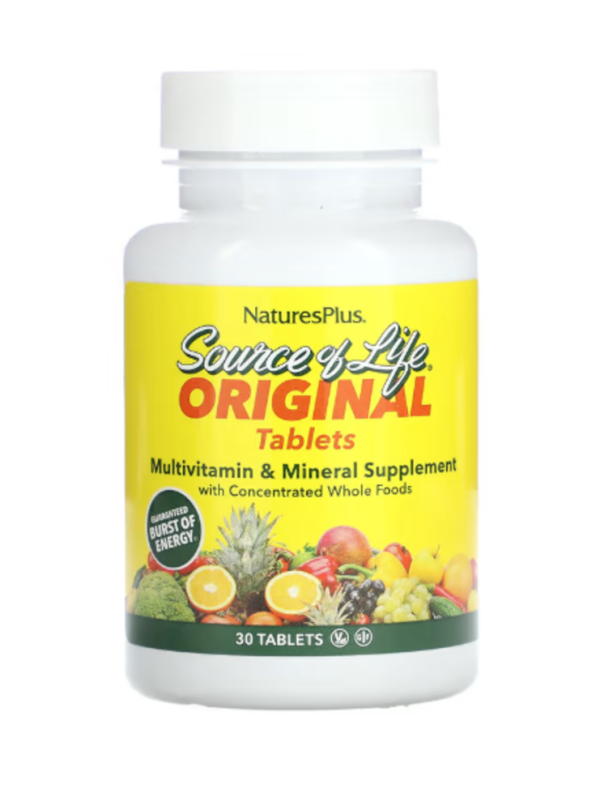 NaturesPlus, Source of Life, Multi-Vitamin & Mineral Supplement, 30 Tablets