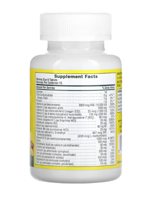 NaturesPlus, Source of Life, Original Mini-Tabs, Multi-Vitamin & Mineral Supplement with Concentrated Whole Food , 90 Tablets