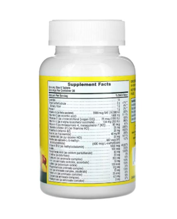 NaturesPlus, Source of Life, Original Mini-Tabs, Multivitamin & Mineral Supplement with Concentrated Whole Foods, 180 Tablets
