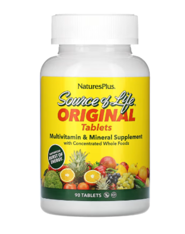 NaturesPlus, Source of Life Original, Multi-Vitamin & Mineral Supplement, 90 Tablets