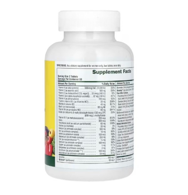 NaturesPlus, Source of Life, Women, Multi-Vitamin and Mineral Supplement with Whole Food Concentrates, 120 Tablets