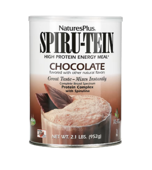NaturesPlus, Spiru-Tein, High Protein Energy Meal, Chocolate, 2.1 lbs. (952 g)