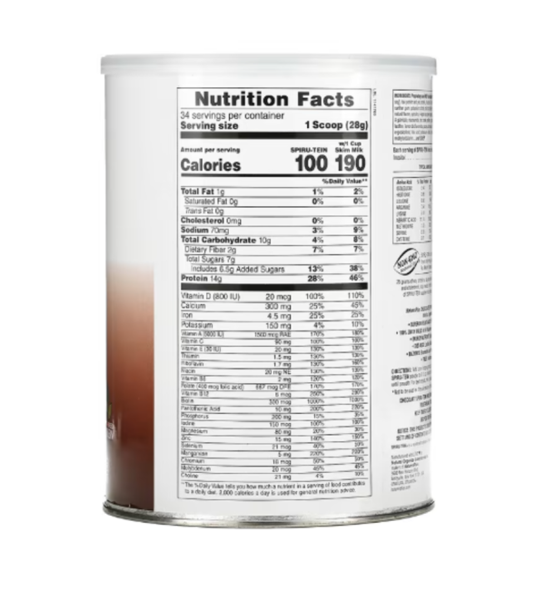 NaturesPlus, Spiru-Tein, High Protein Energy Meal, Chocolate, 2.1 lbs. (952 g)