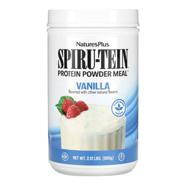 NaturesPlus, Spiru-Tein, Protein Powder Meal, Vanilla, 2.12 lbs (960 g)