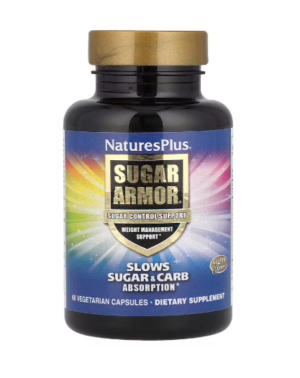 NaturesPlus, Sugar Armor®, Sugar Control Support, 60 Vegetarian Capsules