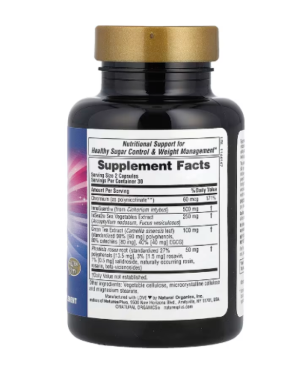 NaturesPlus, Sugar Armor®, Sugar Control Support, 60 Vegetarian Capsules